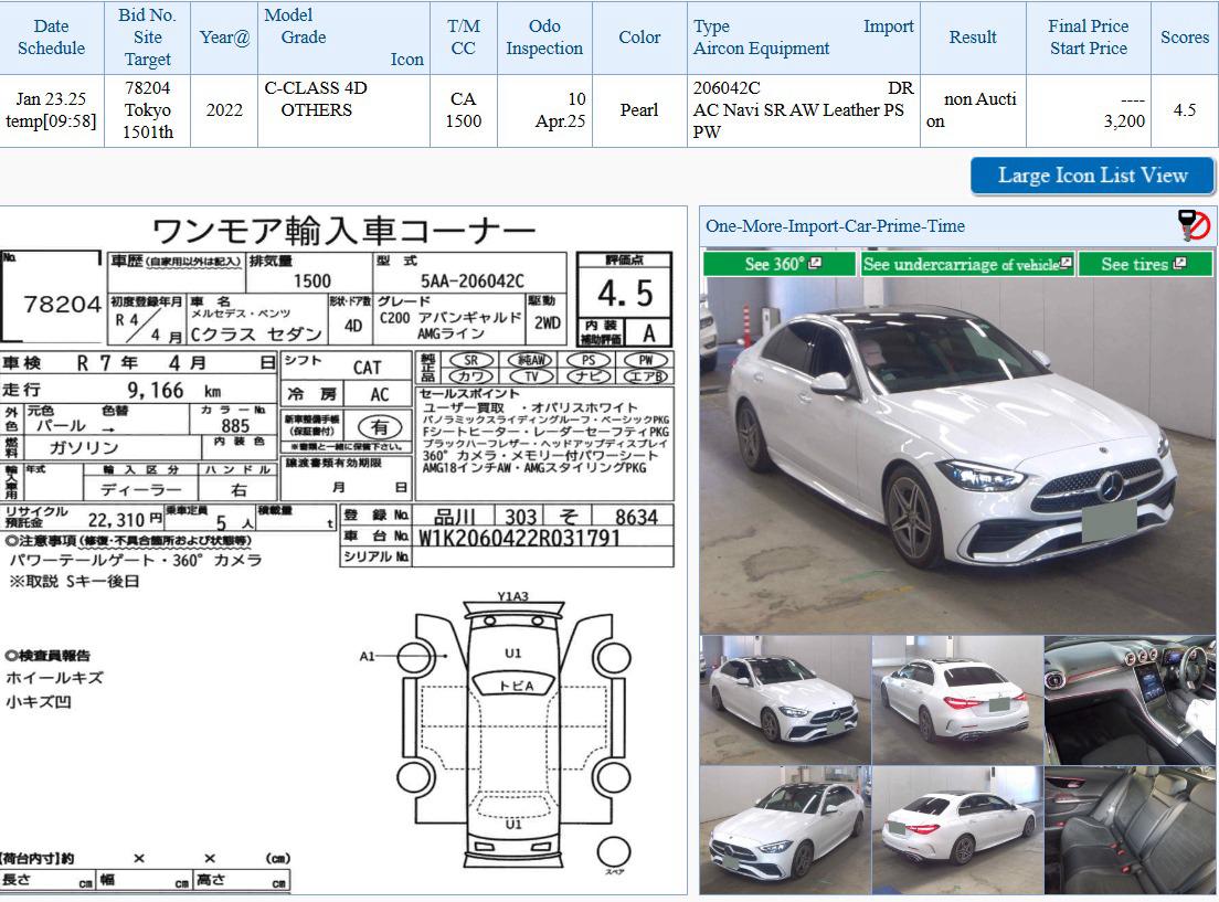 Mercedes C-200 AMG 2022
